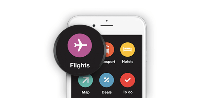 Captura de tela de telefone com o aplicativo Roadmap